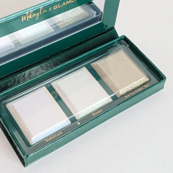 Mikayla Paht Two Glamlite Highlighter Trio Discontinued & HTF NewNew, has hard